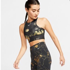 Nike Everything Floral High Neck Sports Bra Medium